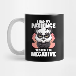 I Had My Patience Tested I'm Negative Panda Fluent Sarcasm Mug